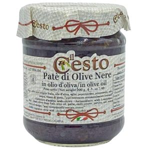 Pate' Di Olive Nere in Olio D'Oliva Il Cesto Gr.200 Netti