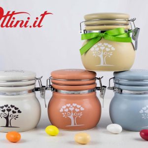 Barattolo Grande Coppia Albero della Vita tappo ermetico