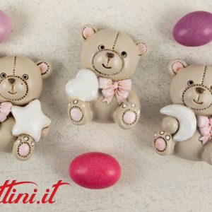 Magnete Orso Teo Rosa