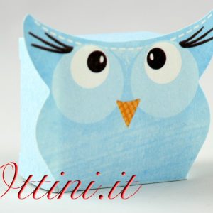 Scatolina Portaconfetti – Piccoli Amici – Gufetto Cielo