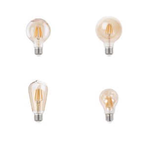 Lampadina LED E27 6W 8W 12W filamento ambrato – Gea Led
