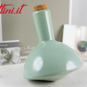 23073 Oliera Porcellana Verde Smaltata Claraluna