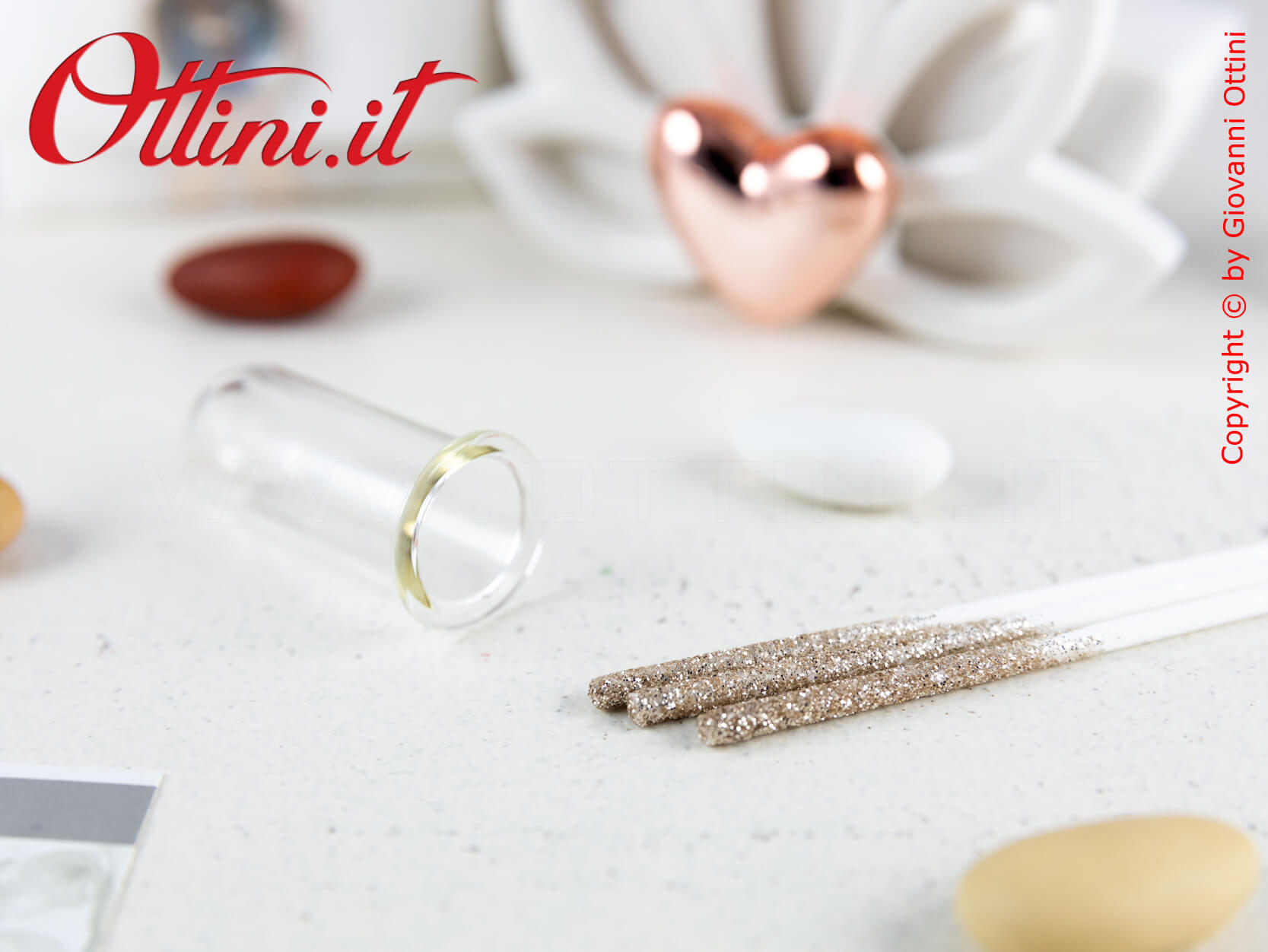 23151 Profumatore Fior di Loto con Cuore Oro Rosa Claraluna - immagine 5