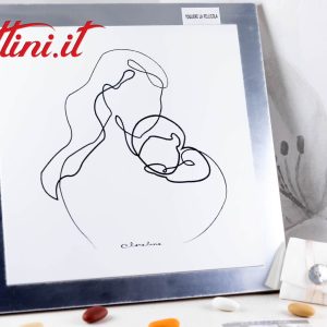 23654 Pannello Quadrato Maternità Claraluna