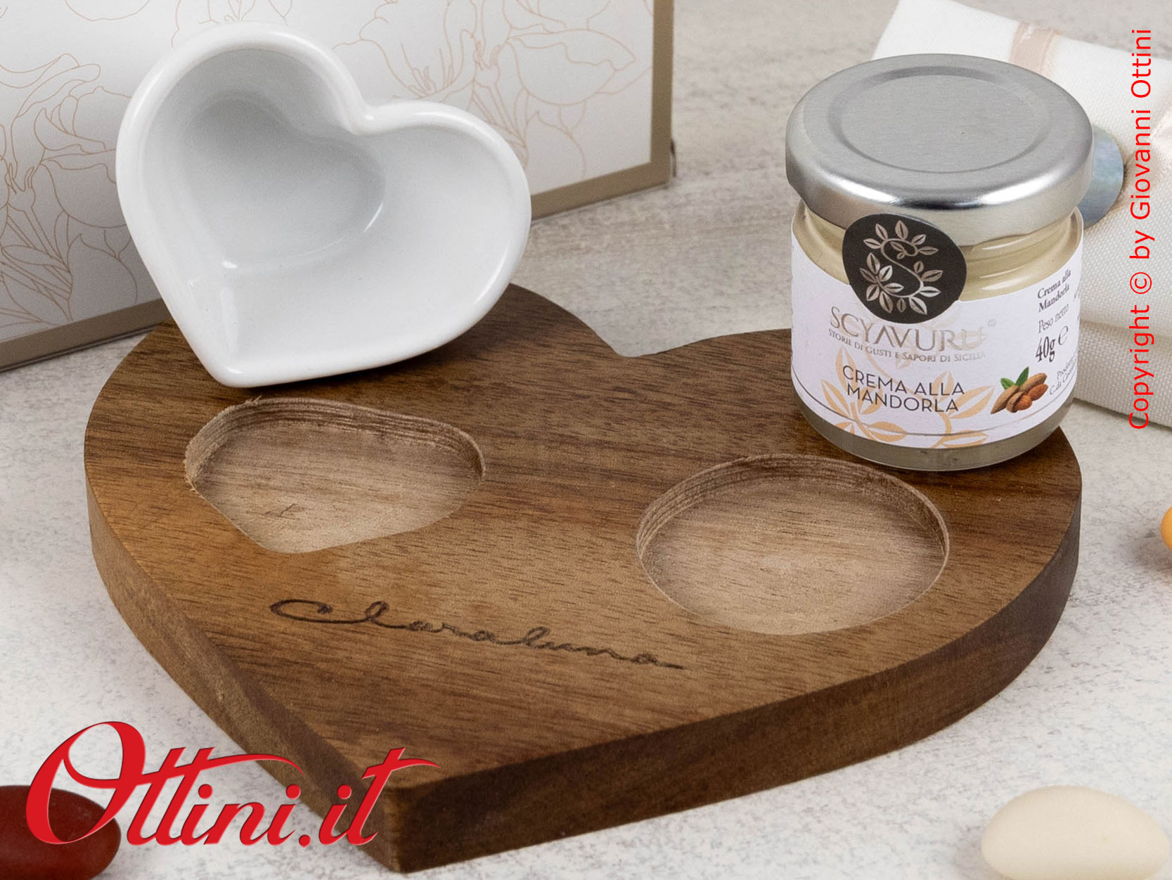 Vassoio Cuore con Crema Mandorla – 25098 - immagine 2