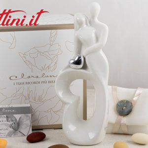 Coppia Sposi con Cuore Silver – 25202 Claraluna