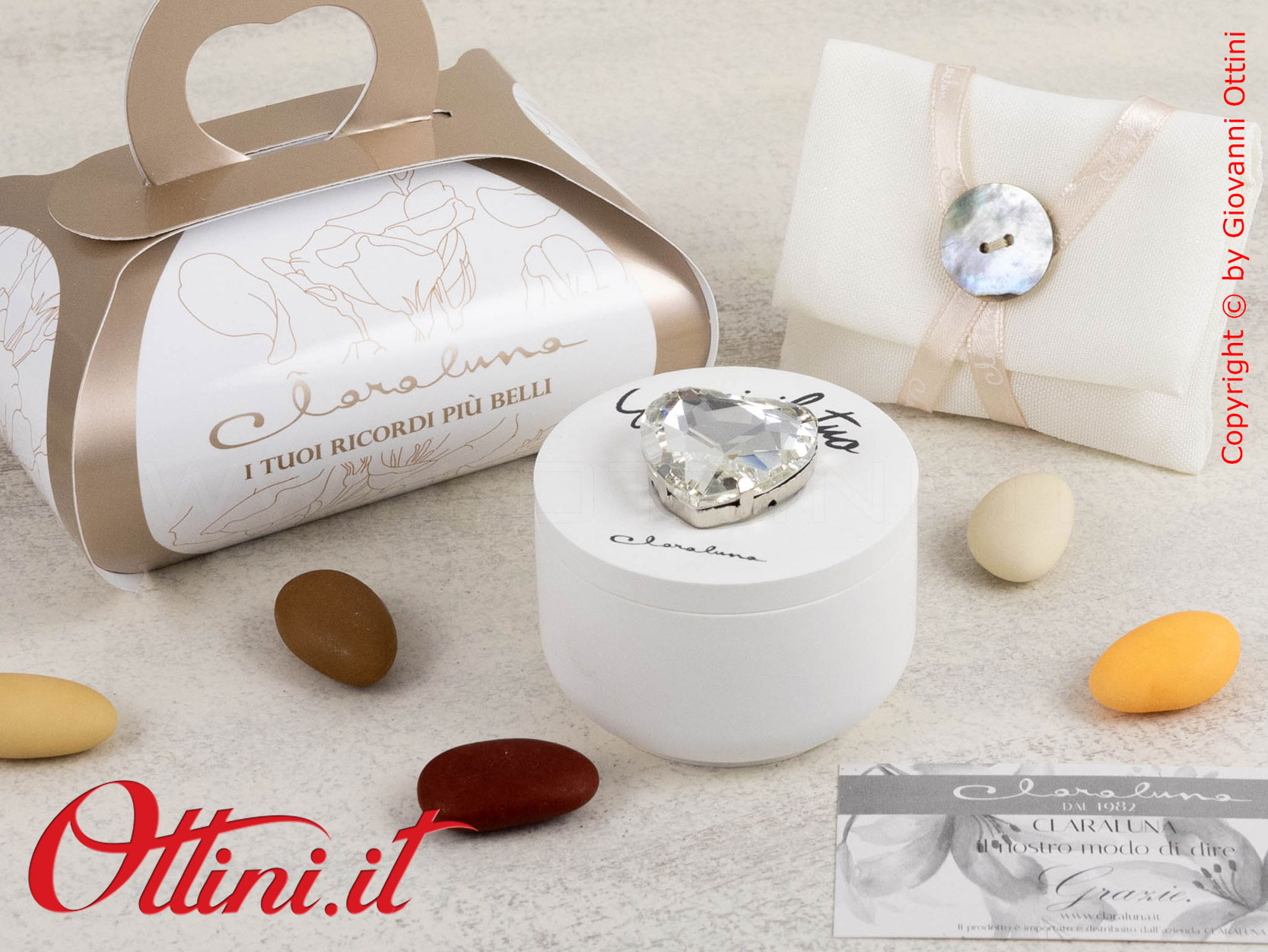 Candela in Gesso Cuore Silver – 25329CAND Claraluna - immagine 3