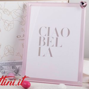 Portafoto Grande Rosa con Cuore Rosa – 25348 Claraluna