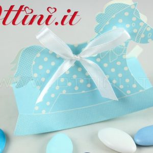 Scatolina Portaconfetti Ateli Cavallino Cielo