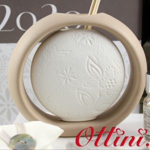 Profumatore 13cm Tondo Floreale con Kit Essenza