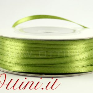 Rotolo Nastro Verde Muschio 3mm Doppio Raso