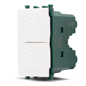 Doppio pulsante (10A-250V) GEM compatibile Vimar Plana – MAPAM