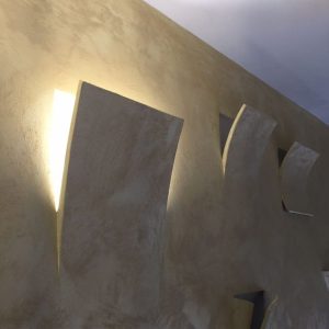 Applique in gesso da incasso Vela grande E27 Art39