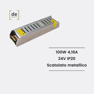 DEIS-100w24V alimentatore scatolato slim 100w 24V 4.16a ip20 – de Sanctis Light & Design