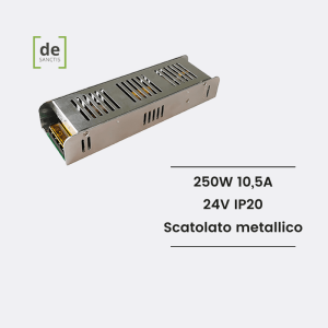 DEIS-250w24V alimentatore scatolato slim 250w 24V 10.5a ip20 – de Sanctis Light & Design