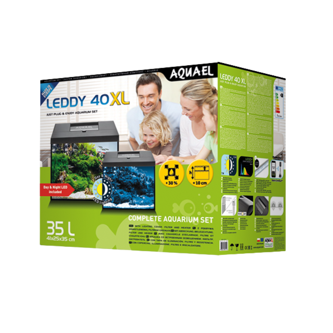 Aquael – Aquarium Set Leddy 40XL Day&Night – Nero