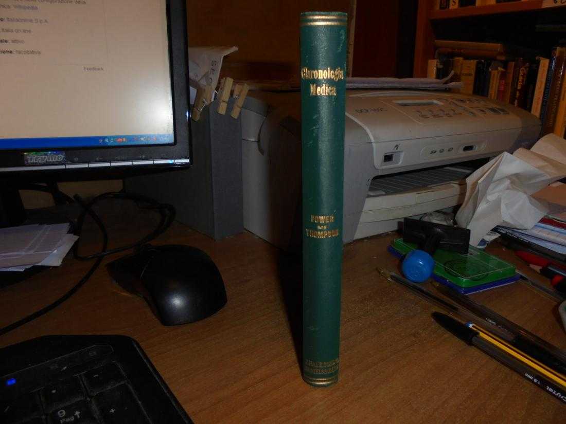 CHRONOLOGIA MEDICA a handlist of person, periods..of Medicine. D’ ARCY POWER 1923 - immagine 3