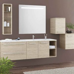 Arredo Bagno Moderno Collezione Borea Composizione 11