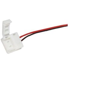 Ledco cnt1015w connettore rapido singolo per strip ip65 da 10 mm con cavo di connessione