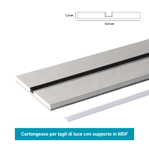Profilo Led incasso MDF per tagli di luce – DS9023