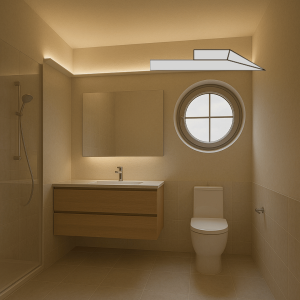 Cartongesso preassemblato Profilo Led sotto veletta in gesso rivestito DS9011