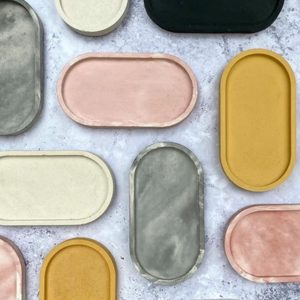 TOO italy Vassoio in Resina Ovale Monocromo