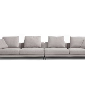 Divano fisso componibile con angolo terminale Botte