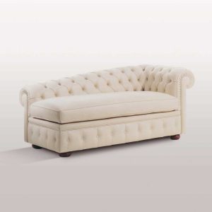 Divano fisso stile Chesterfield Chaise Lounge Cassiopea Paulina