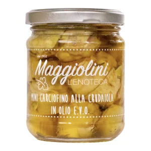 Mini carciofino alla crudaiola in olio evo - Maggiolini L'enoteca (190  gr)