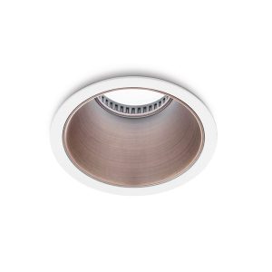 Faretto a incasso rotondo con cover rame GU10 Ceres R – Gea Led