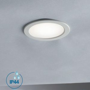 INTEC LIGHT Nemo faretto LED ad incasso pannello rotondo IP44 3,5W bianco o silver