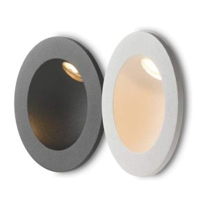 INTEC LIGHT Onyx R1 Segnapassi LED ad incasso a parete 2W 4000K IP54