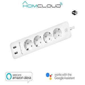 Multipresa Wi-Fi 16A 4 Schuko+2USB control energia sp. schuk – Homcloud
