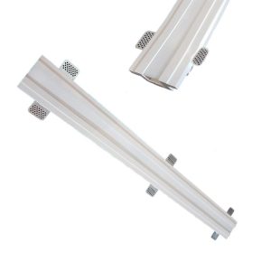 3 metri Profilo lineare in gesso da incasso per strip led taglio luce da 3cm Art.3125