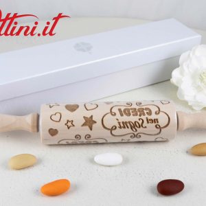 Mattarello in Legno per Dolci di Quadrifoglio