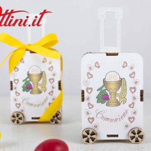 Scatolina Legno Trolley Comunione