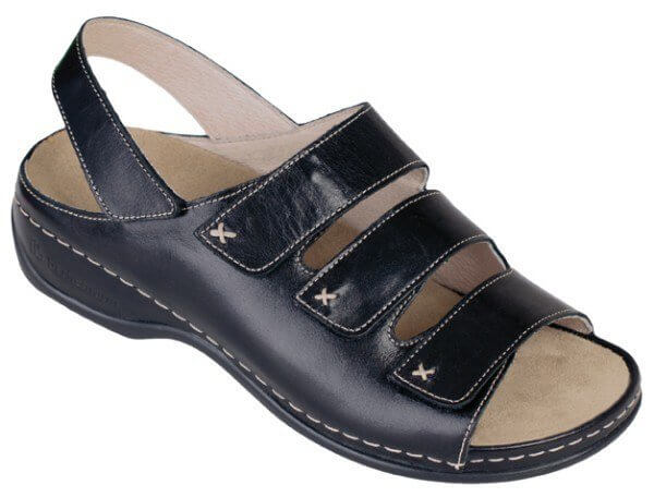 Scarpa donna aperta tacco 3,5 cm chisura in velcro Berkemann Lena - immagine 2