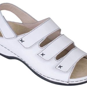 Scarpa donna aperta tacco 3,5 cm chisura in velcro Berkemann Lena