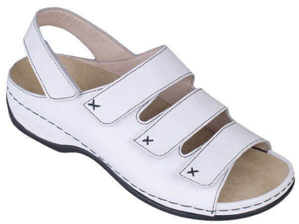 Scarpa donna aperta tacco 3,5 cm chisura in velcro Berkemann Lena