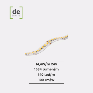 Strip Led 240Led/Mt 2835 Ip20 14,4W/Mt 24V  – De Sanctis Light & Design