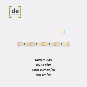 Strip Led 2835 Ip67 14W/Mt (A Colore) 24V Cct 2700K-6000K 10 Metri Freecut – De Sanctis Light & Design