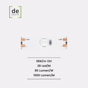 Strip Led 6060  Ip20  18W/Mt  12V  6800K             Per Insegne  – De Sanctis Light & Design