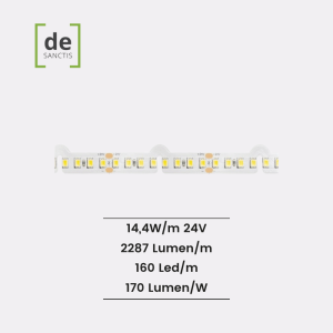 Strip Led Pieghevole Snake Shape 2835 Ip20 14,4W/Mt 24V  170Lm/W – De Sanctis Light & Design