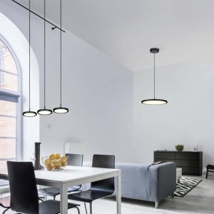 Lampada a sospensione Led TRAY 29W dimmerabile D. 40 cm – Trio Lighting