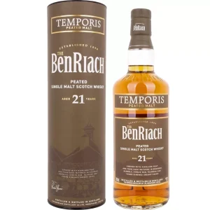 Peated Single Malt Scotch Whisky "Temporis" Aged 21 Years - The Benriach Distillery