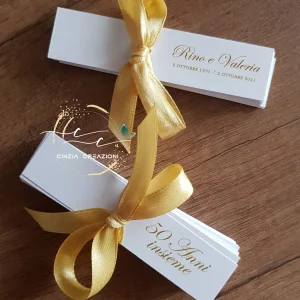 bigliettino bomboniera nozze d’oro