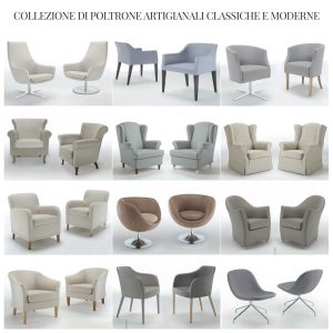 Collezione di Poltrone Artigianali Classiche e Moderne