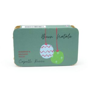 COMBO NATALIZIA Shampoo Solido 55 g Cocco e Olio di Macadamia + Balsamo Solido 50 g Tropicana – Ideali per Capelli Ricci – Officina Cosmetica ANTICHI RICORDI