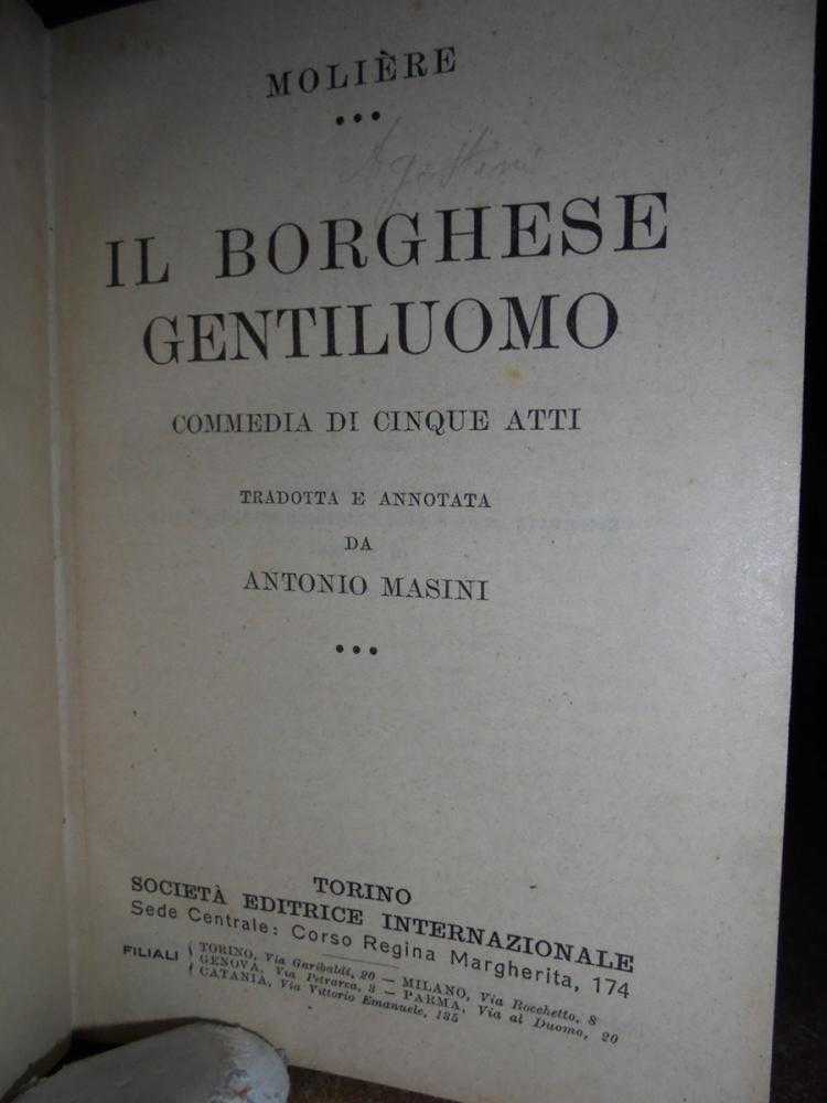 Il Borghese Gentiluomo commedia in cinque atti - immagine 2