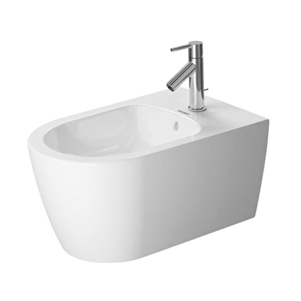 DURAVIT – SANITARI SOSPESI ME BY STARCK VASO WC RIMLESS + SEDILE RALLENTATO + BIDET MONOFORO - immagine 4